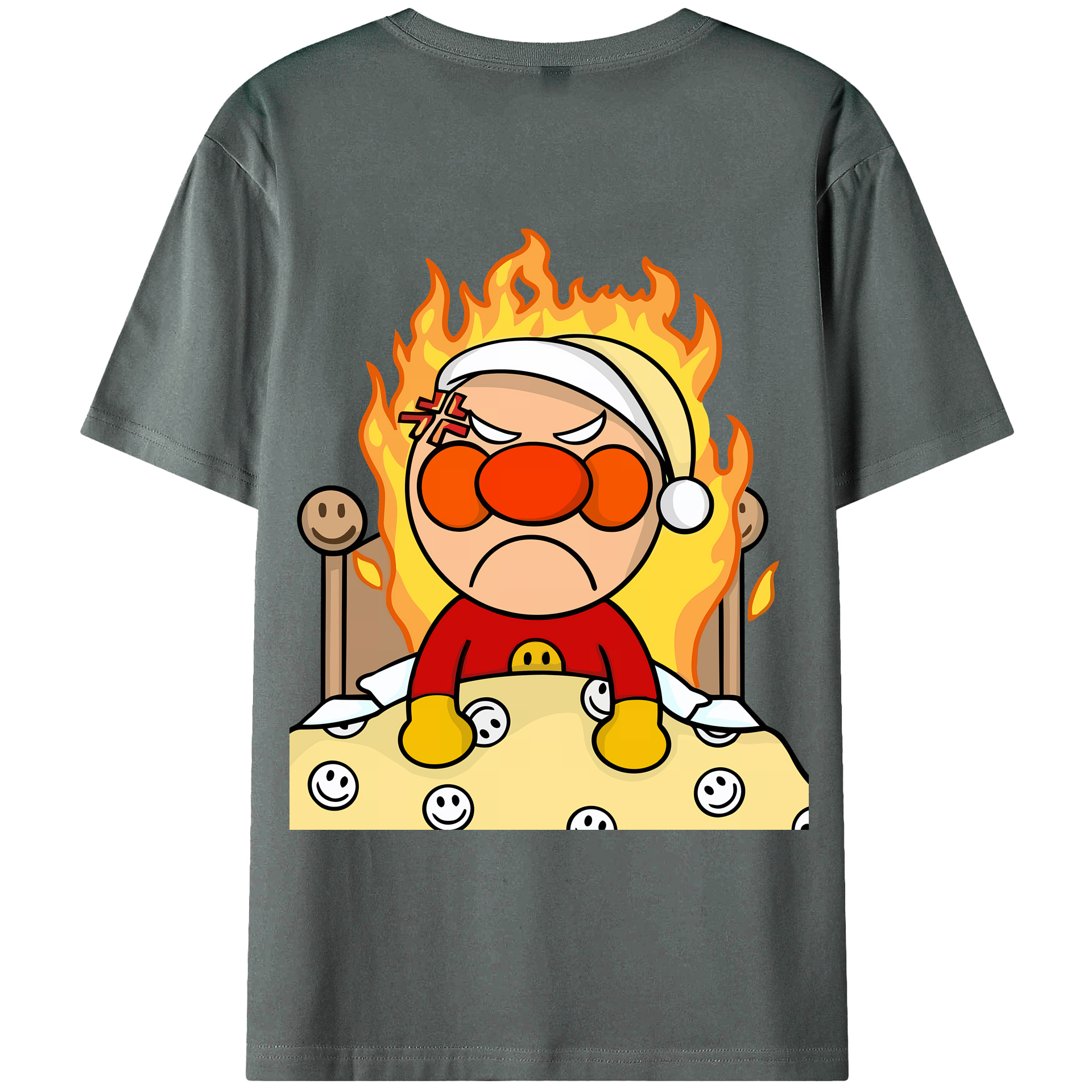 （画像用） アンパンマン Anpanman 綿100％ メンズ半袖Tシャツ（バックプリント） 通気性